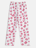 SINI MINI trendy pure cotton printed pant (Pack of 1)